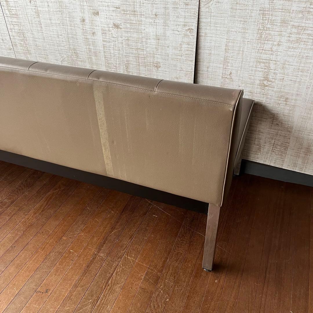 【アンティーク】コクヨ KOKUYO 4人掛け ロビーチェア 待合椅子 古家具