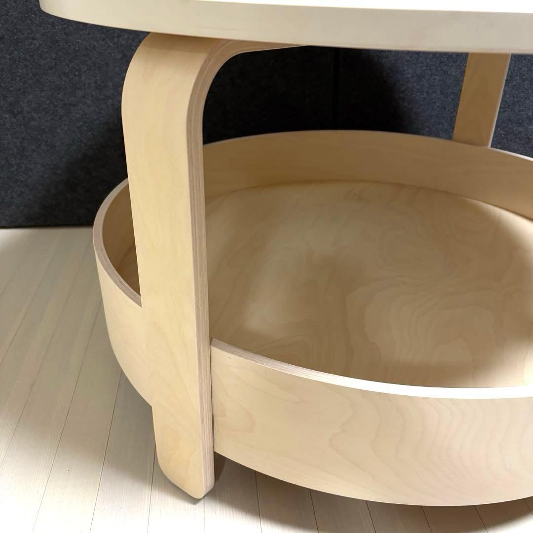 IKEA BORGEBY ボルゲビー　コーヒーテーブル　バーチ材　丸テーブル