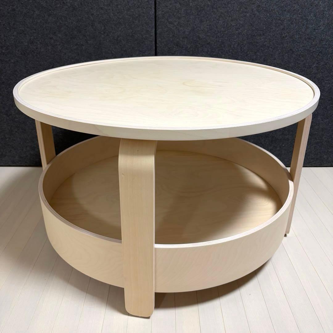 IKEA BORGEBY ボルゲビー　コーヒーテーブル　バーチ材　丸テーブル