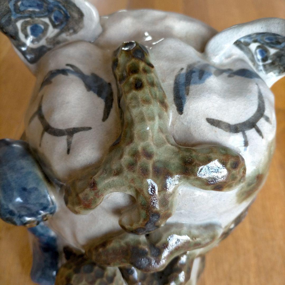 まねき猫 陶製 置物 一点物