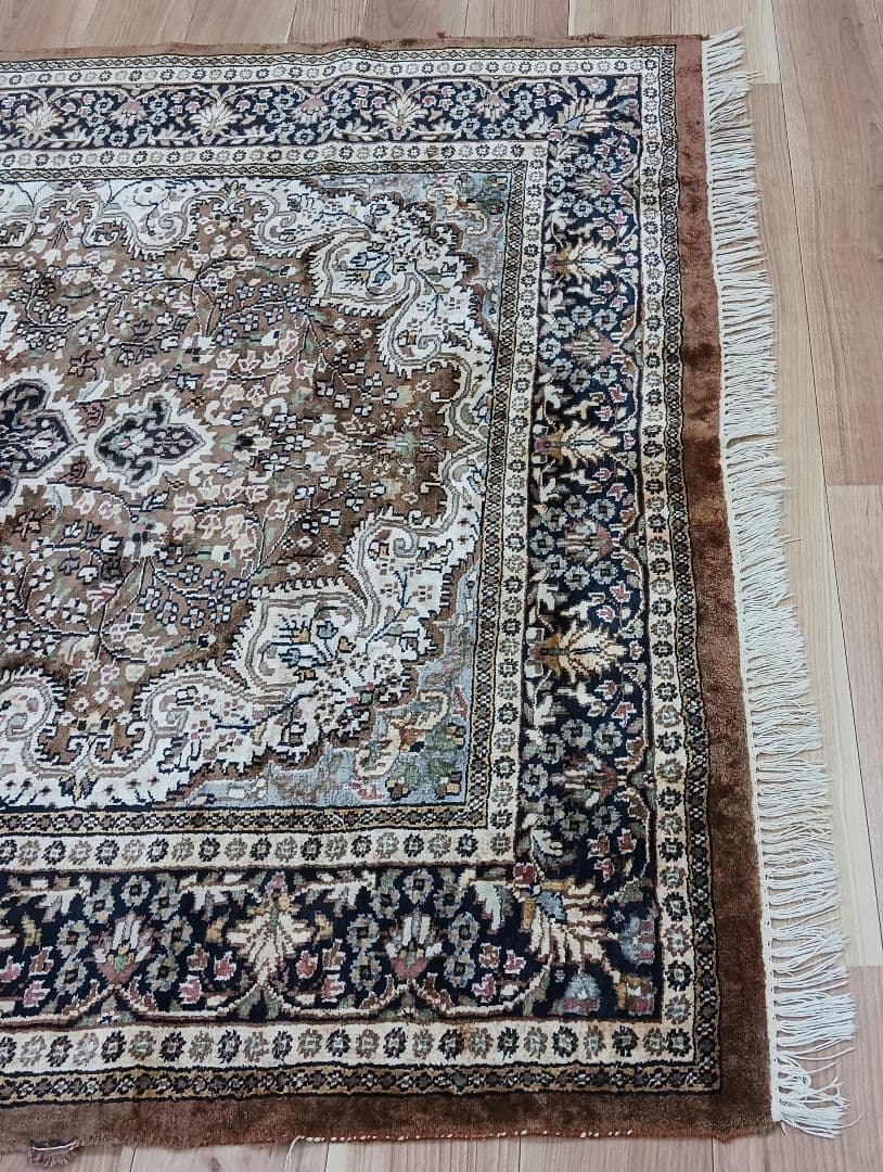 Y3062 インド製 絨毯 ポリエステル 206×150㎝