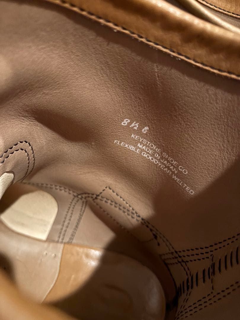 福禄寿　ペコジニア　ラフアウト　Keystone US8 1/2 サンドベージュ