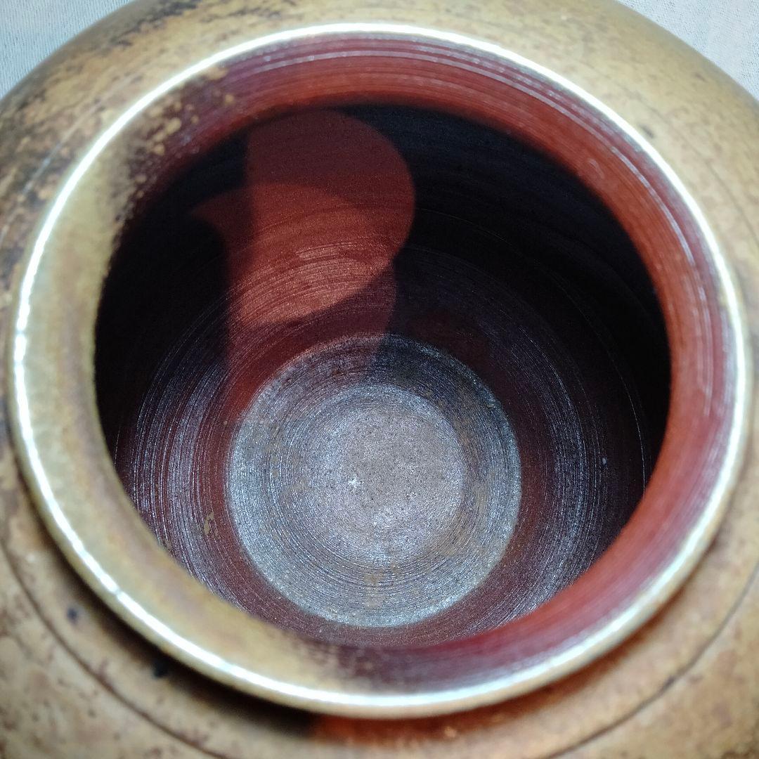 【一点物・極美品】備前焼 丸壺 花器 伝統工芸の美