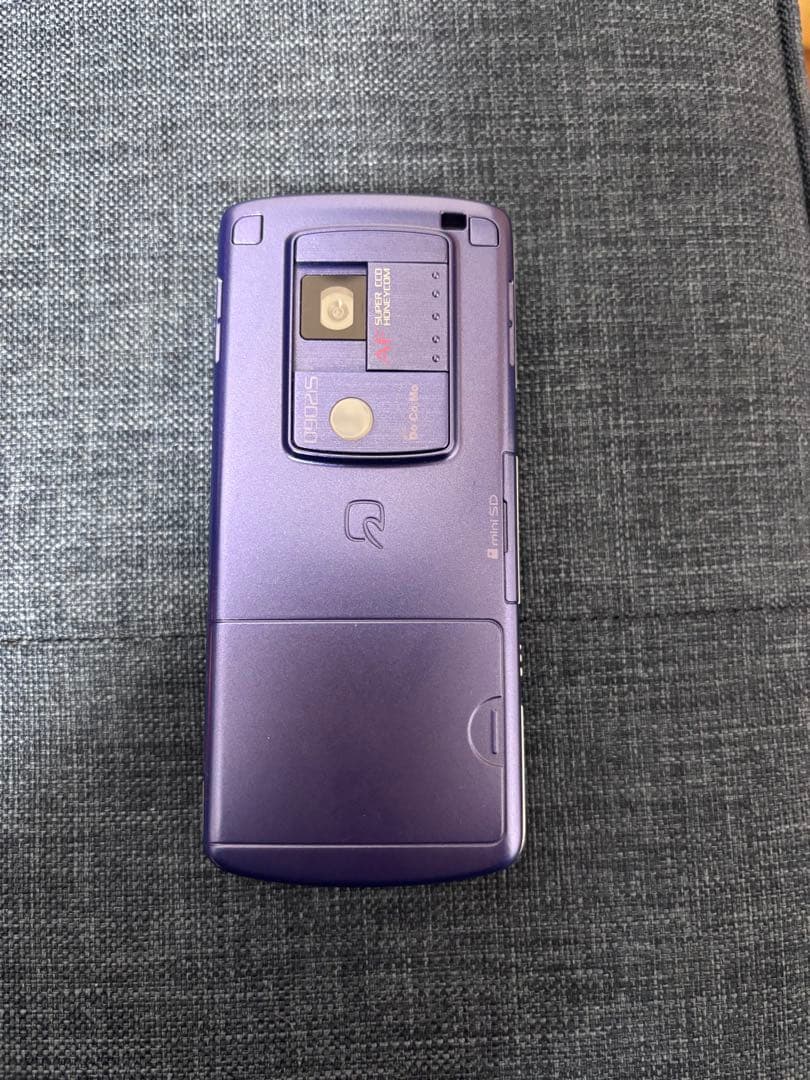 FOMA 0902iS パープル スライド式携帯電話 本体 モック