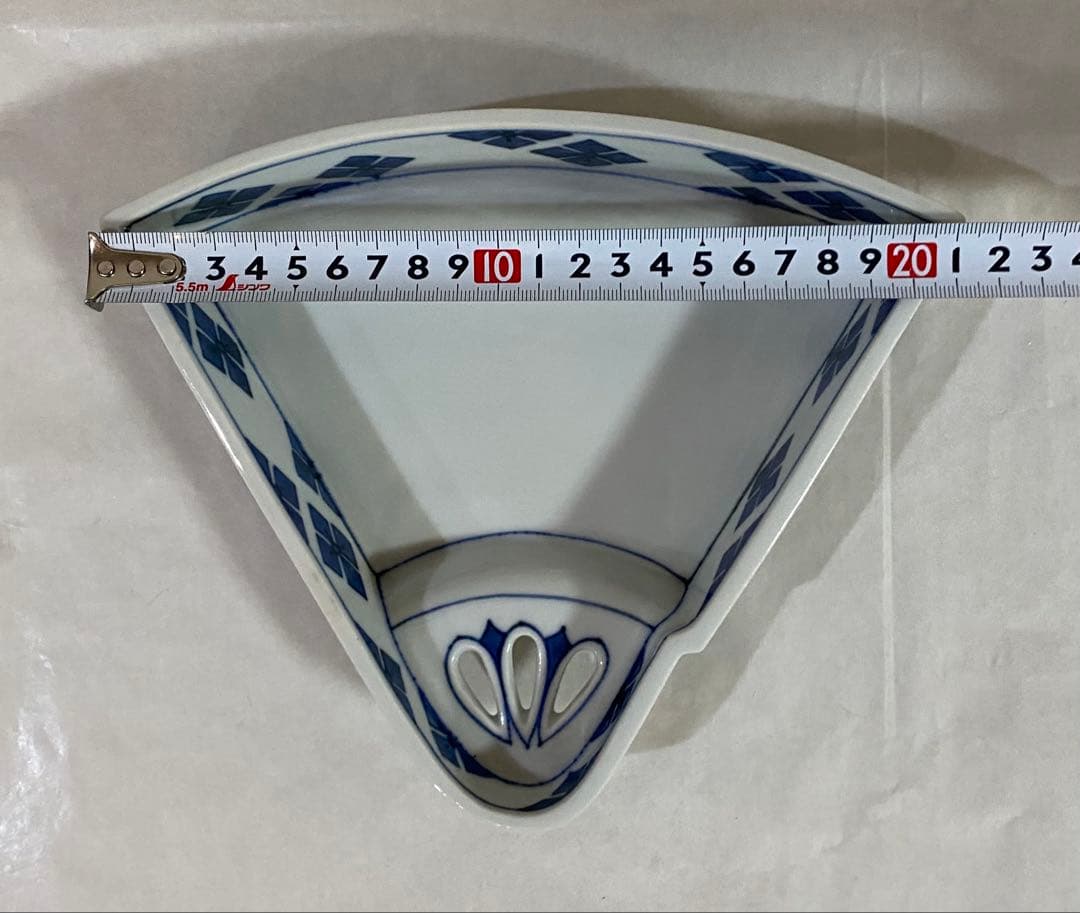 古染付扇面向付　伊万里　有田　5枚