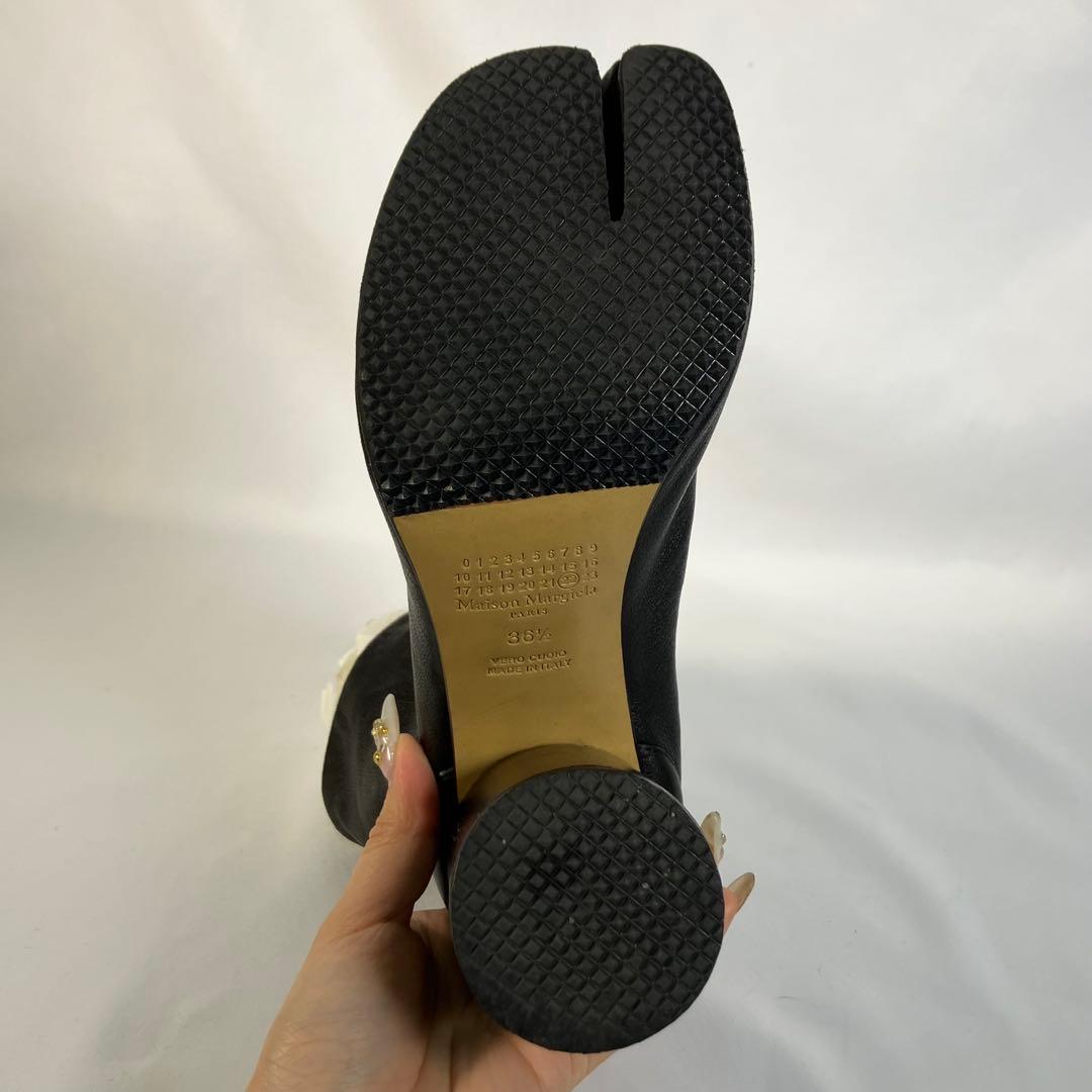 【美品級】メゾンマルジェラ　足袋ブーツ23.5cmタビアンクルブーツ