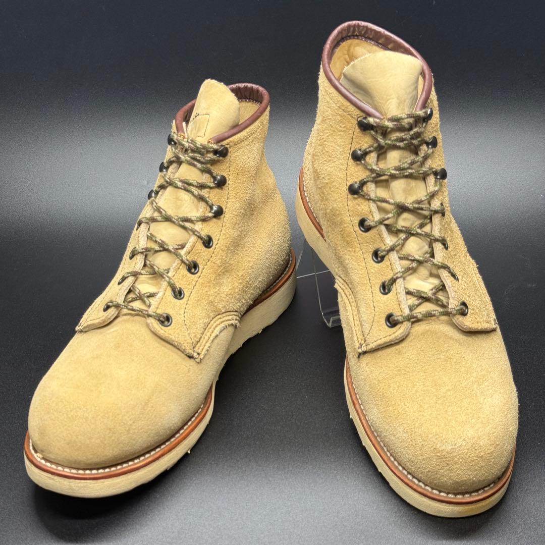 RED WING ワークブーツ PT8 スエード アメカジ 刺繍羽根タグ 本革