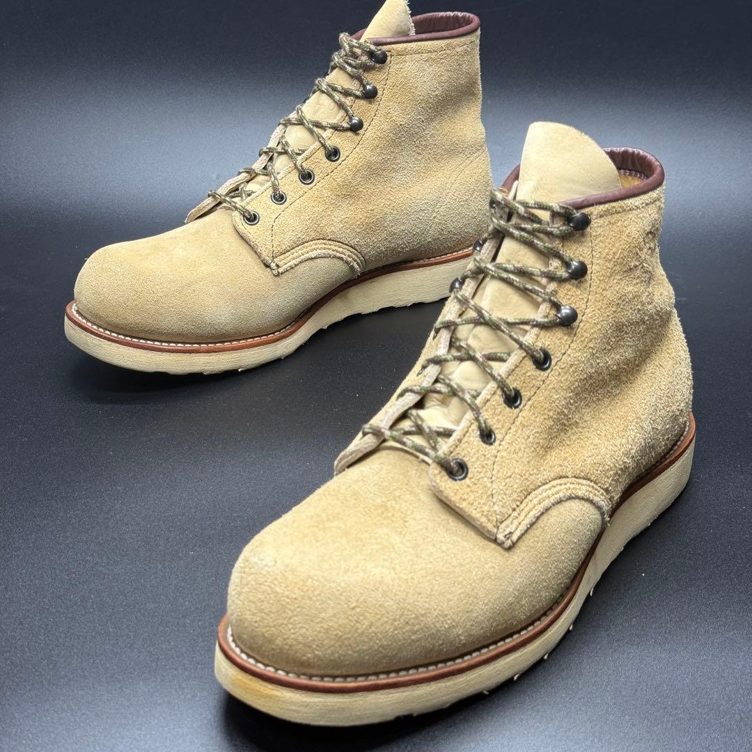 RED WING ワークブーツ PT8 スエード アメカジ 刺繍羽根タグ 本革