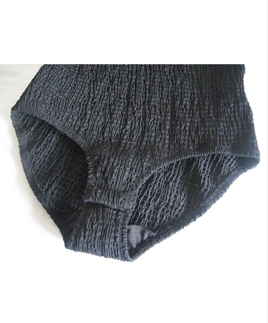 Nalaナラ Shirringswiminnerwearスイムウェア ブラック
