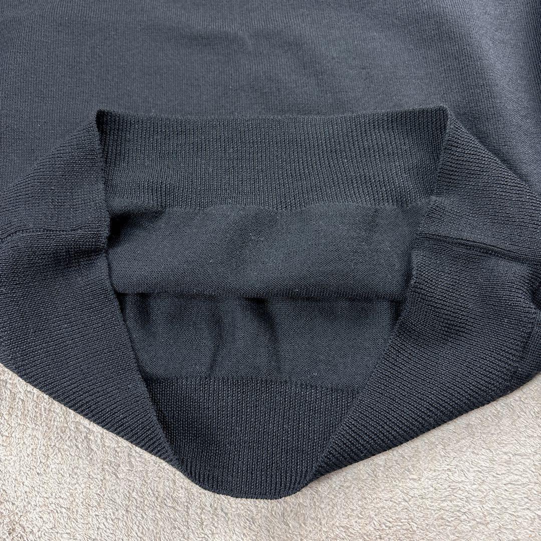【未使用級】BEAMS F メリノウール タートルネックニット ブラック 46