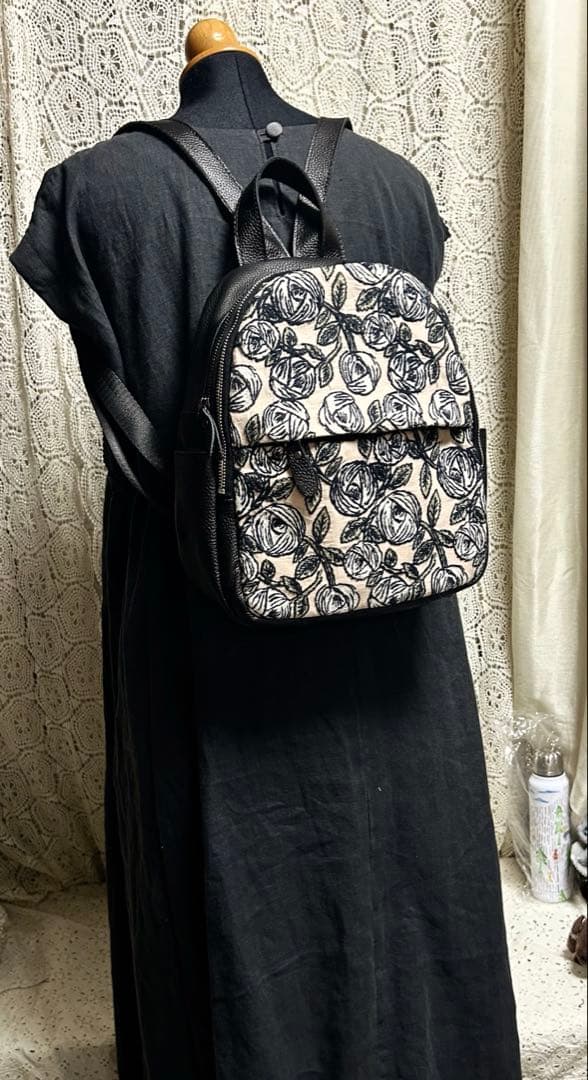 専用51010Ｂミナペルホネンハーフハンドメイド本革リュック rosy