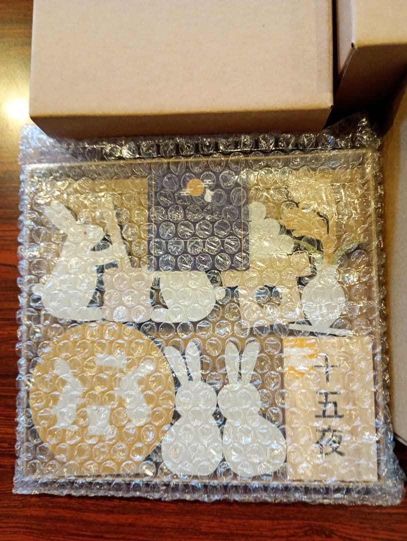 新品　サリュ　餅つきうさぎオブジェ　お月見　4点