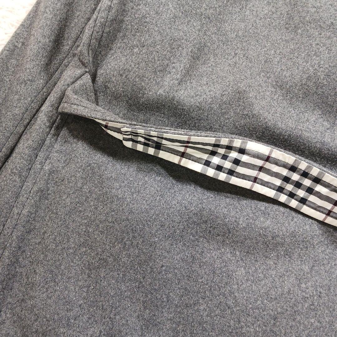 ✨美品✨バーバリーブラックレーベル　ダッフルコート　ノバチェック　カシミヤ混　M