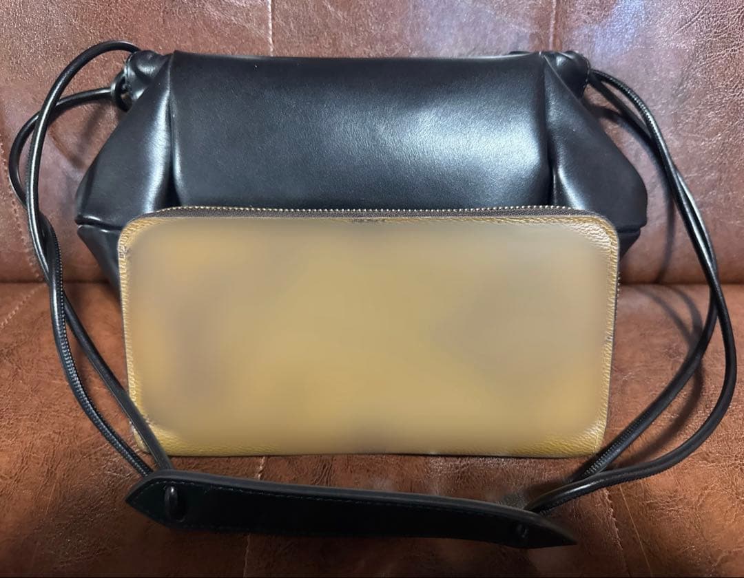 WCJ☆ソフトレザー巾着　ブラック 若槻千夏 完売品