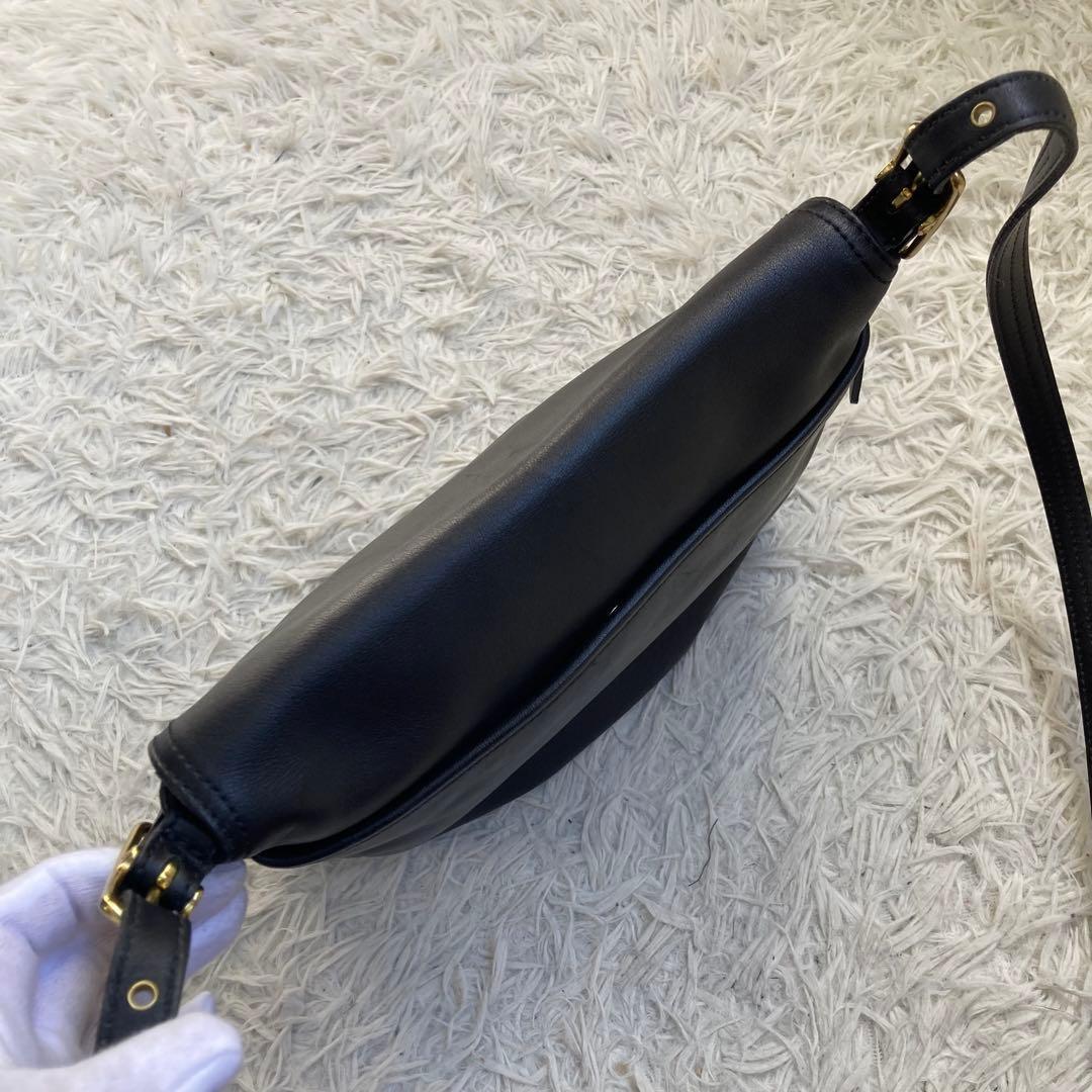 極美品 vintage coach old archive メッセンジャー 黒