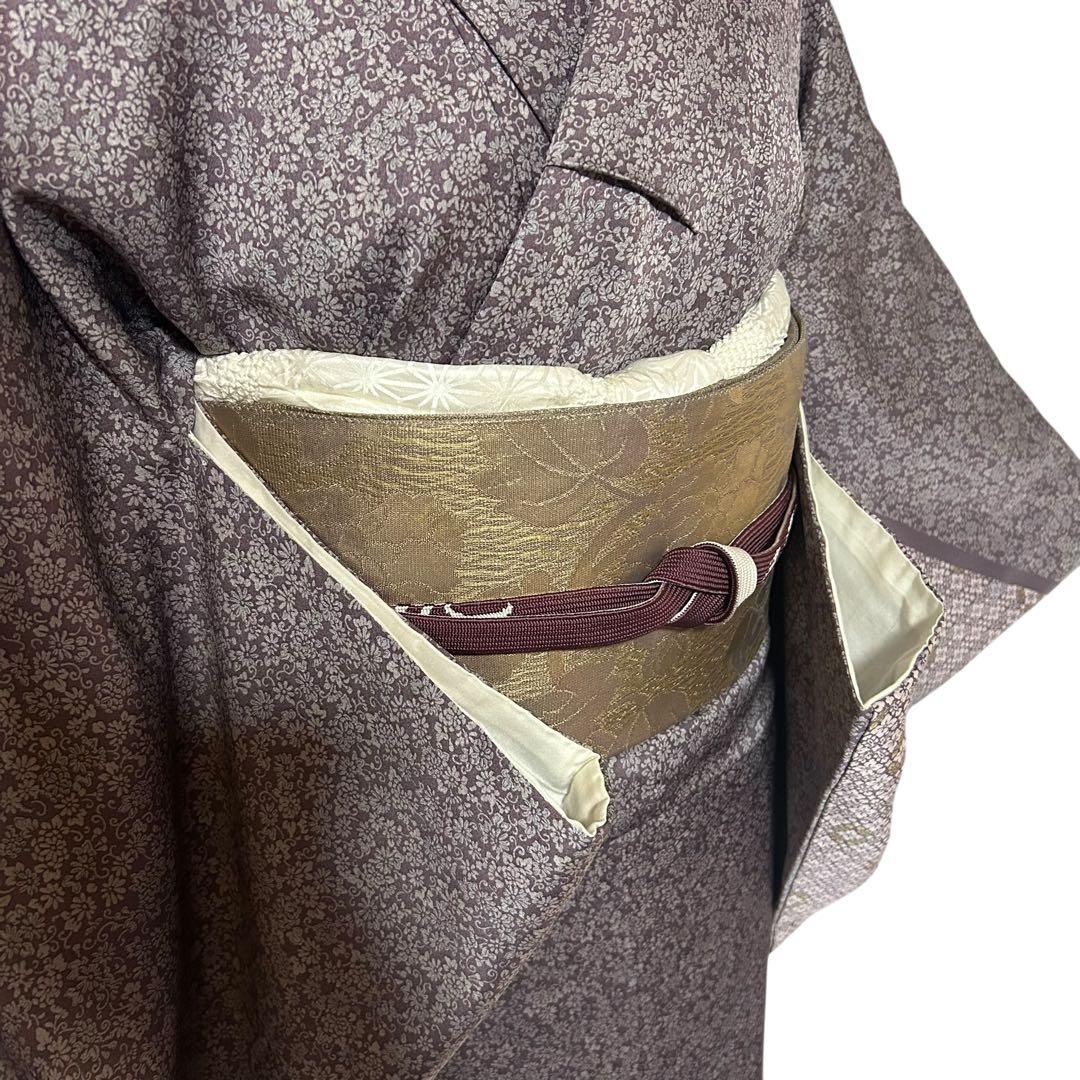 未使用近い　美品　袷　江戸小紋　江戸更紗　型染め　正絹　訪問着　フルセット