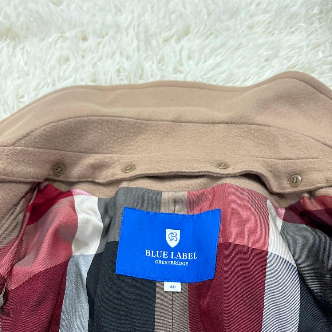 ブルーレーベルクレストブリッジ 2way ロングコート チェック 40