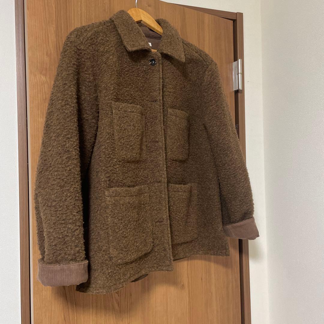 定価37000円 韓国 WLL ウールジャケット ブラウン