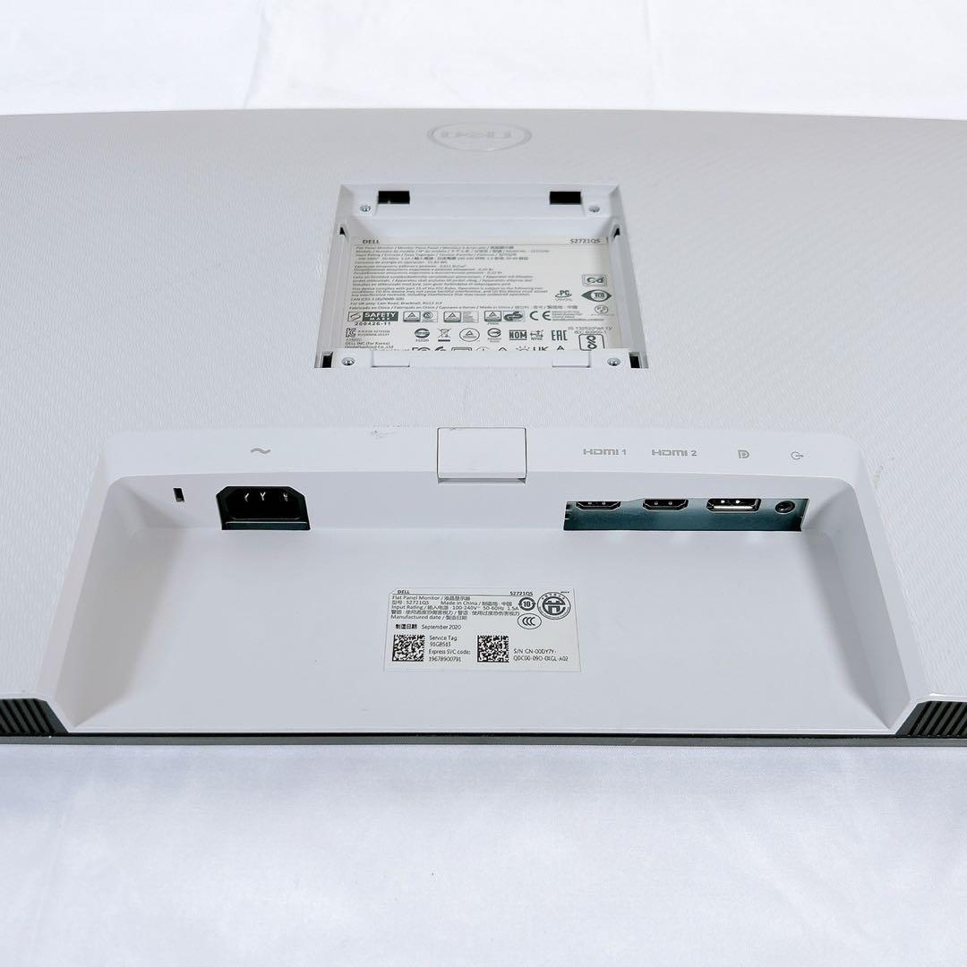 【美品】 DELL 27インチ 4K モニター S2721QS