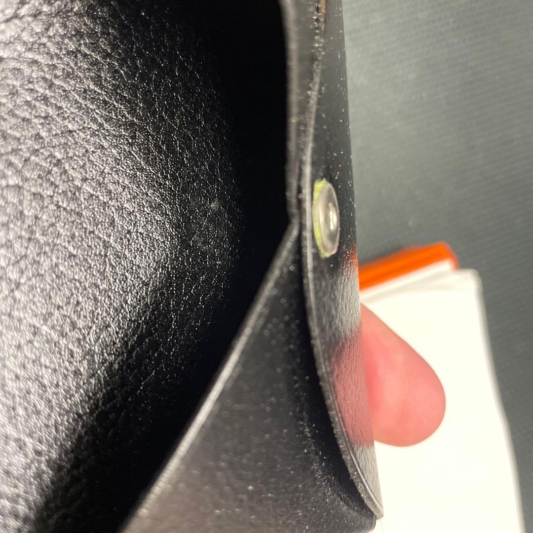 HERMES ブラックレザー 名刺入れ