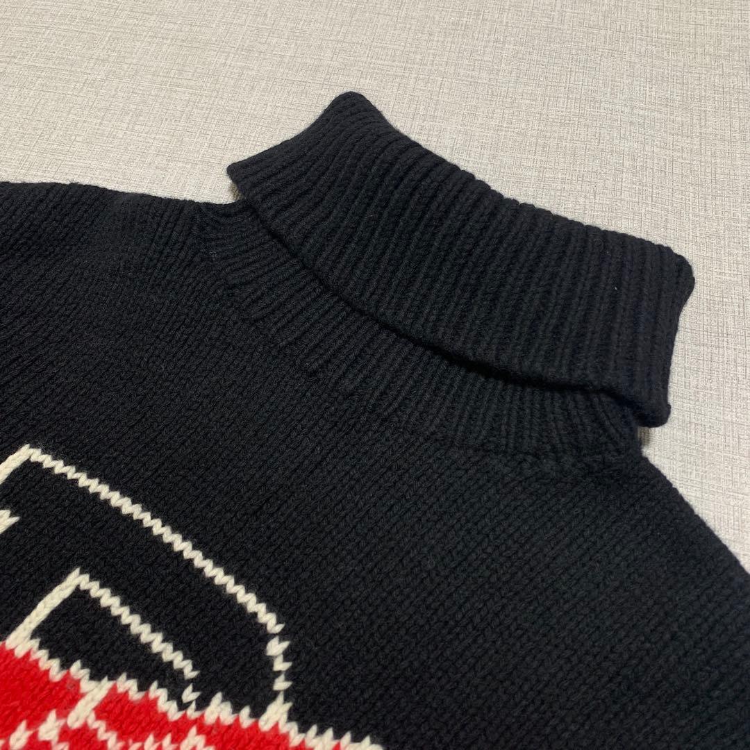 POLO RALPH LAUREN　PWING HIGH NECK KNIT　黒