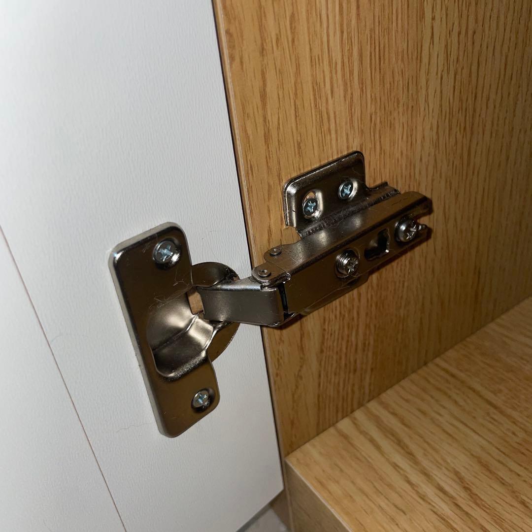 【ニトリ】ワードローブ クエスT 80WR LBR 鏡付き ライトブラウン