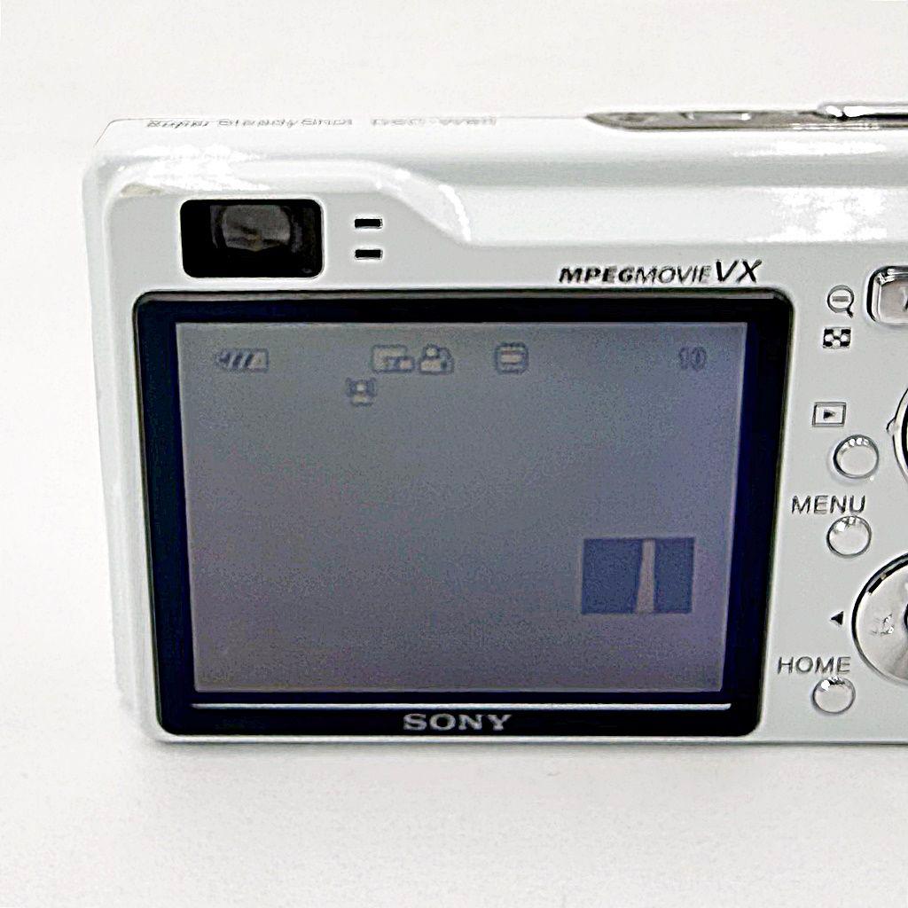 ソニー Cyber-shot DSC-W80 ホワイト コンデジ カメラ 中古