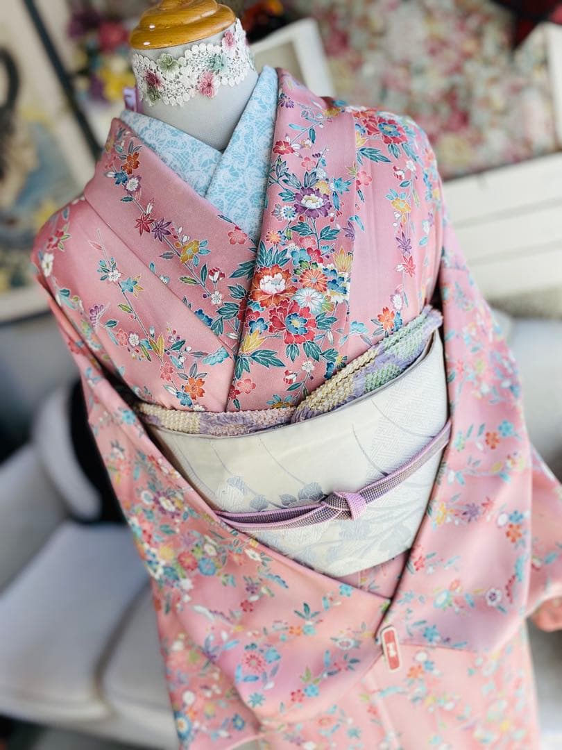 Pack様❤️さが美 正絹小紋 はればれ加工済