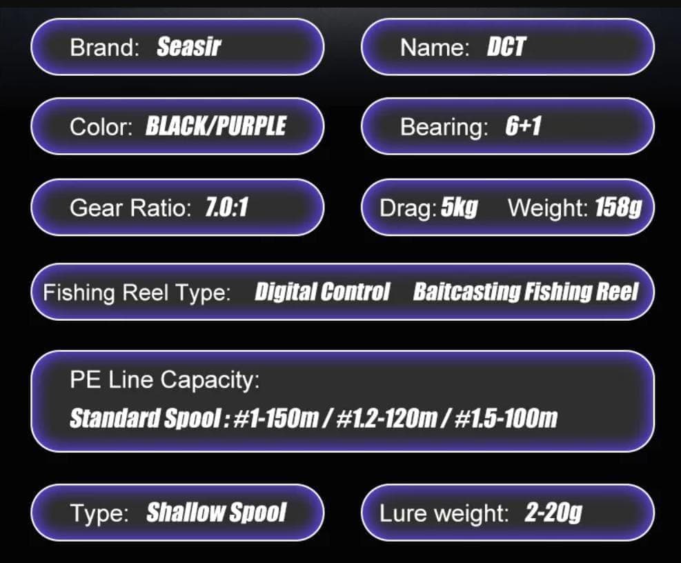 Seasir DCT DCリール BFS ウルトラライト 左巻き シーサー