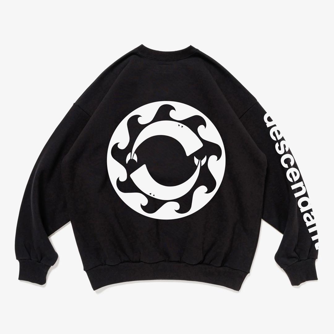 トップス DESCENDANT VORTEX CREW NECK size S BLACK