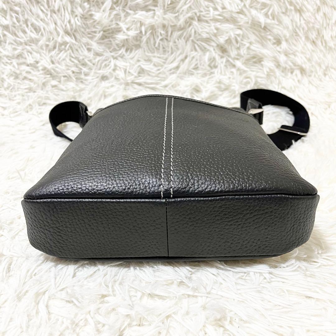 ✨極美品✨希少　WAKO 銀座和光 ショルダーバッグ シボ革 2way ブラック