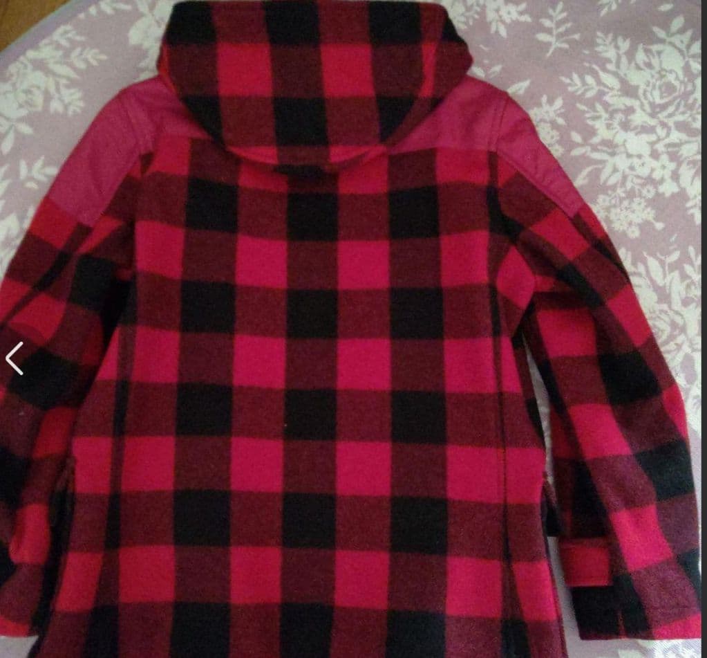 カールヘルム ダッフルコート 赤黒チェック