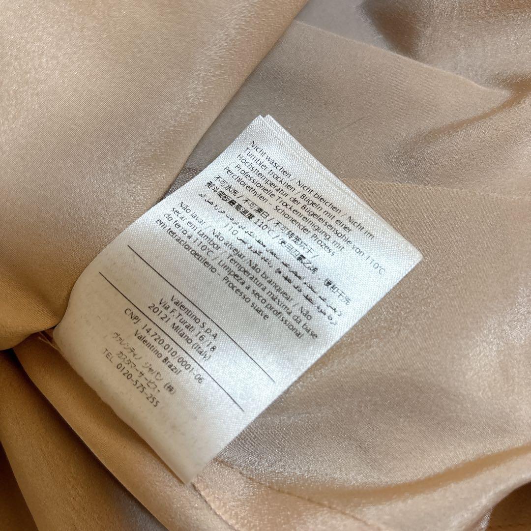 希少☆レッドヴァレンティノ シルク100% レース フラワー ワンピース