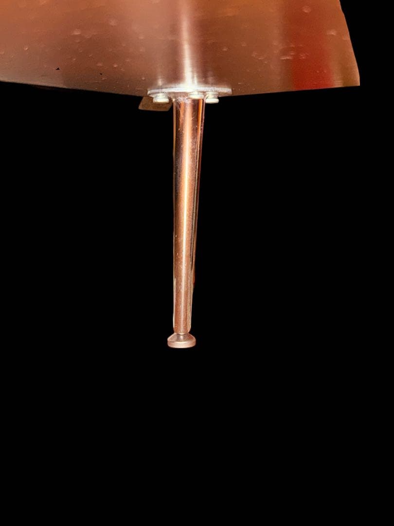 モダン 曲げ木センターローテーブル　ガラス天板