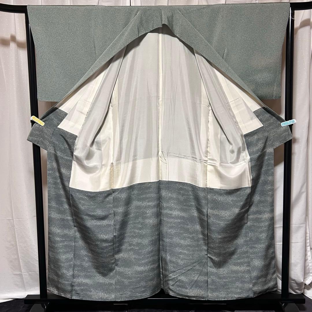 m**様 正絹　訪問着　たたき染め　フルセット　西陣唐織プラチナ箔袋帯　美品