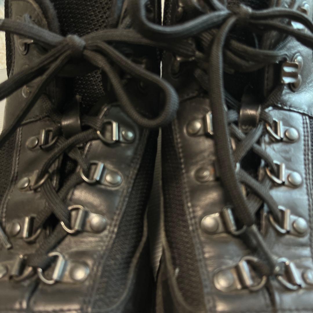 PRADA プラダ メンズ スニーカーブーツ 黒 レザー