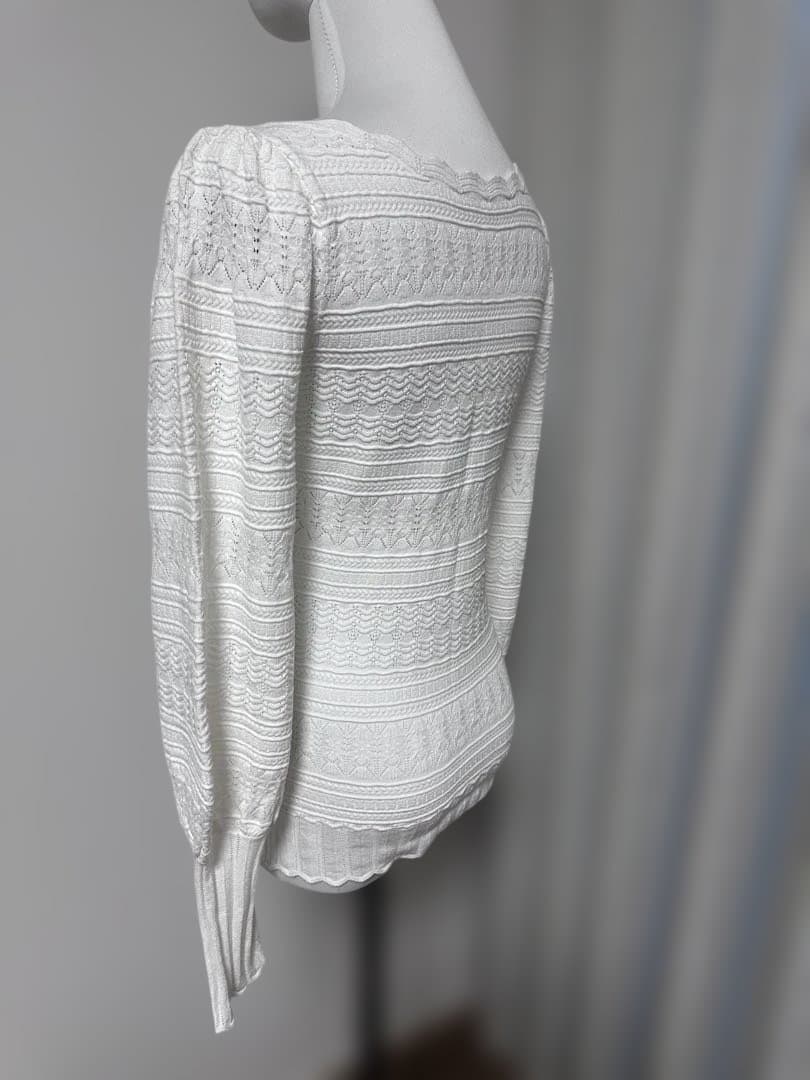 Sezane　セザンヌ　ブラウス　ニット　M　ホワイト　Roma Jumper