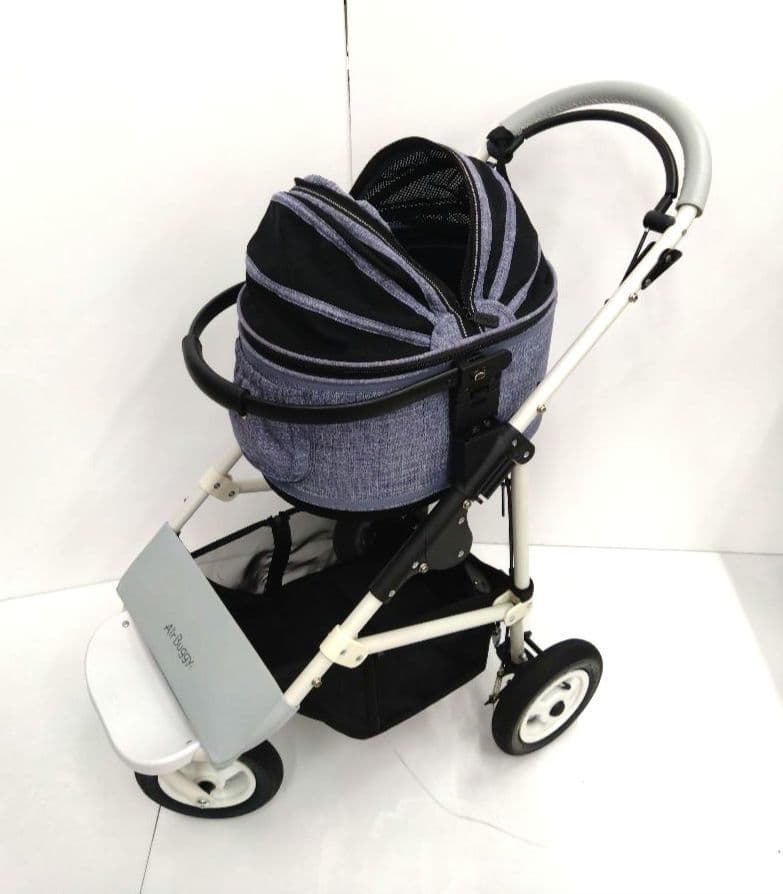 美品 AirBuggy エアバギー ドーム２ ブレーキモデル メランジデニム