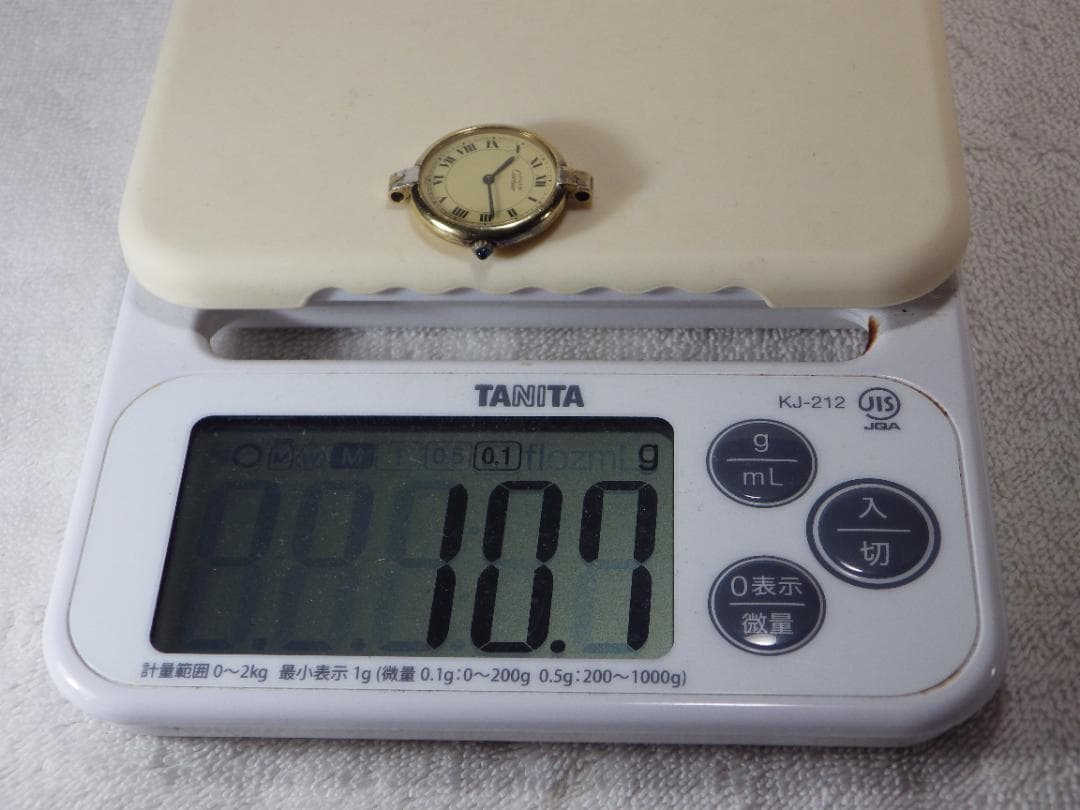 Cartier Cal.81女性用ジャンク時計・電池交換済み・OH必要・修理必要