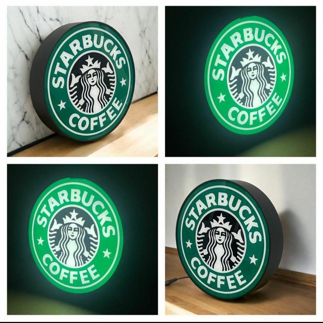 スタバ 旧ロゴ 看板 ライト LED ネオンサインレプリカ店舗用 壁掛け新品