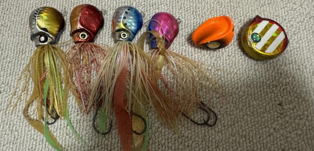 タイラバ27個セット ケース・ネクタイ6本 フック10セット