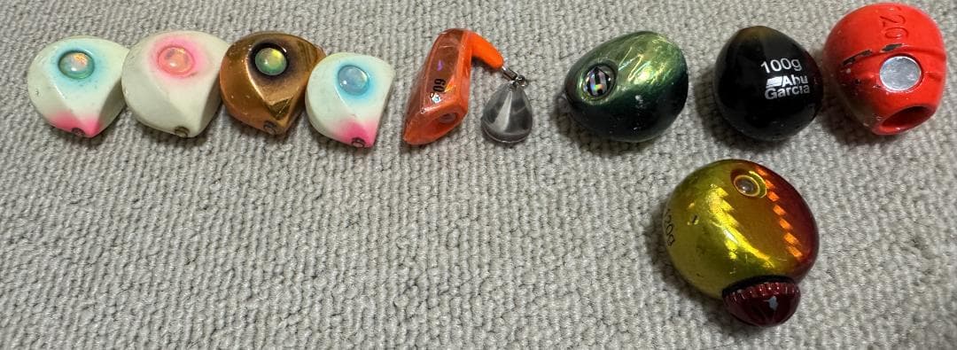 タイラバ27個セット ケース・ネクタイ6本 フック10セット