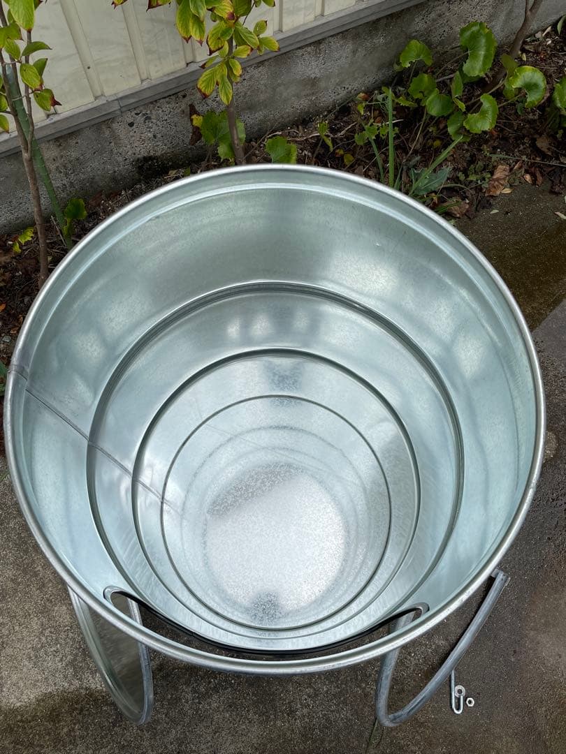 ドラム缶 ゴミ箱 リメイク 亜鉛メッキ缶
