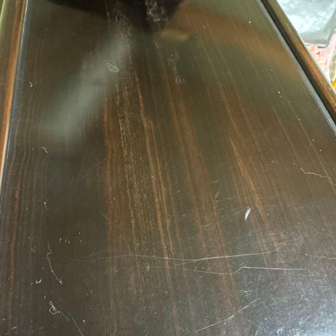 茶箪笥 ダークブラウン 破損あり