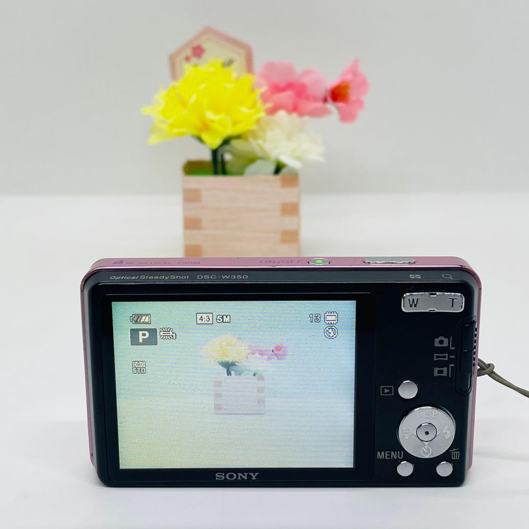 SONY コンパクトデジタルカメラ　DSC-W350 ピンク