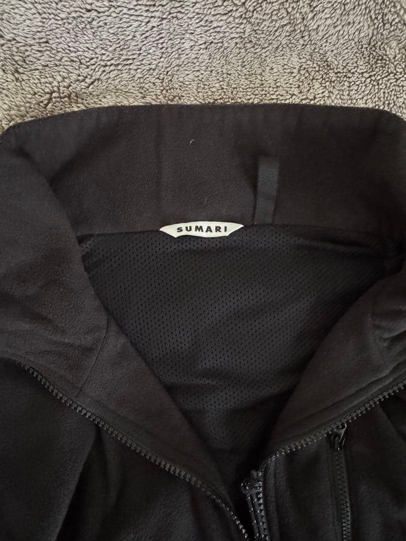 SUMARI ブラック フリースベスト&パンツ セットアップ