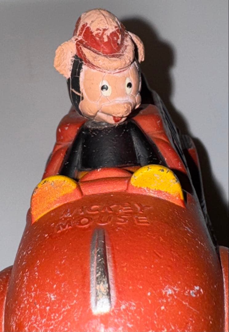 1930s ヴィンテージ サンラバー ミッキーマウス ドナルドダック ミニカー