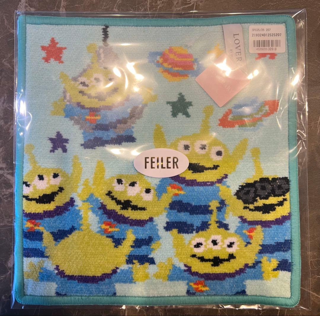 【完売品】FEILER×トイストーリー　エイリアンハンカチ&ポーチセット
