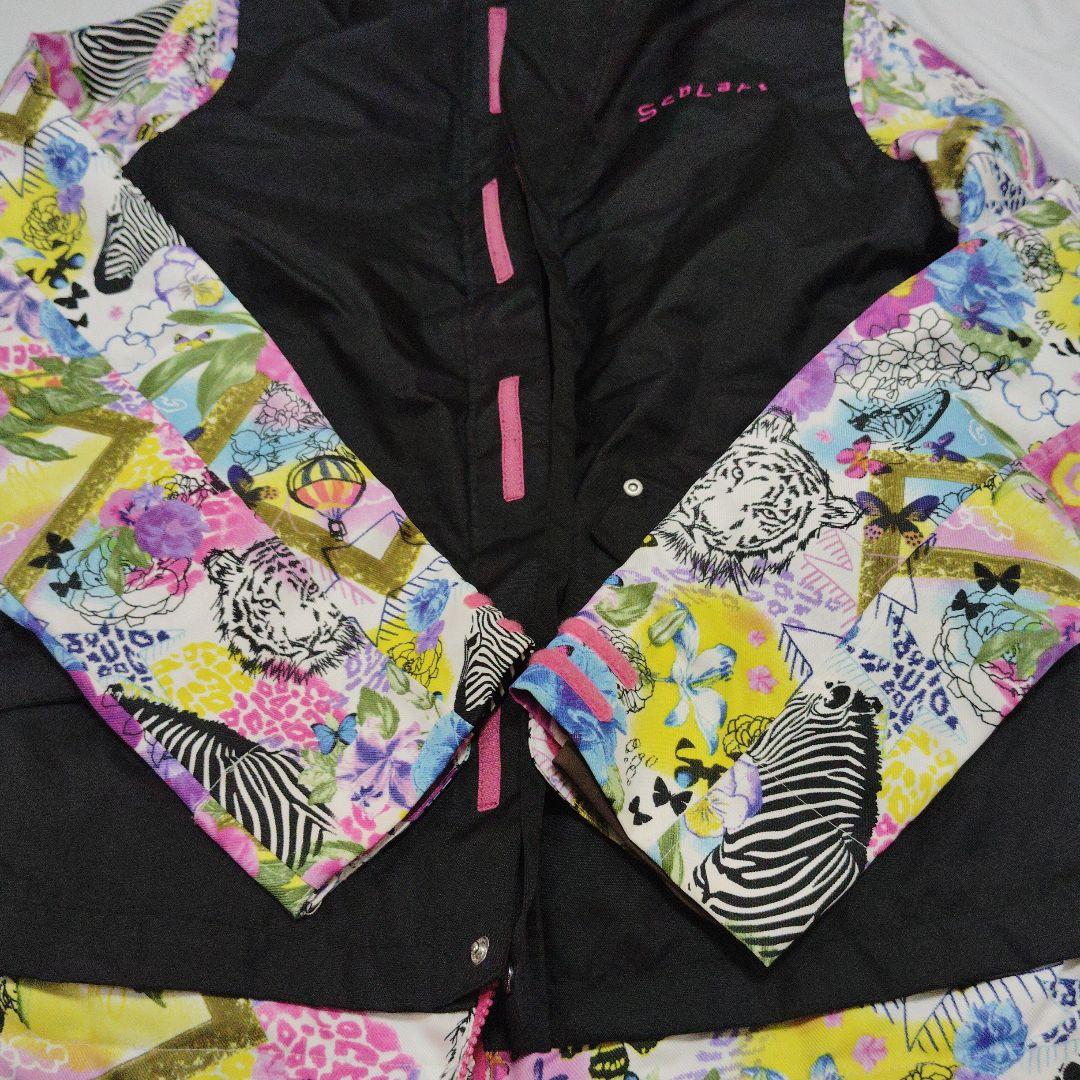 ScoLar　スカラー　スノボウェア　上下セット　レディース　S　総柄