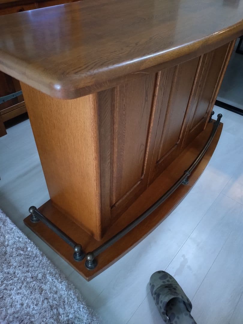 「ライチ」アンティーク　ホームバーカウンター（引き取り＆発送相談）